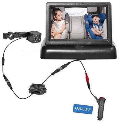 Foldable Car Rear View Monitor for Enhanced Driving Safety