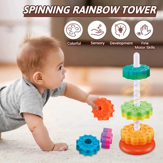 Baby Spinning Wheel Toy Rainbow Spin